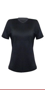 CAMISETA BABY LOOK PRETA FEMININA