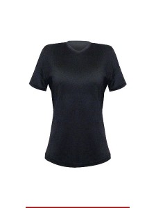 CAMISETA BABY LOOK PRETA FEMININA