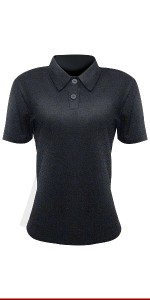 CAMISA POLO PRETA FEMININA